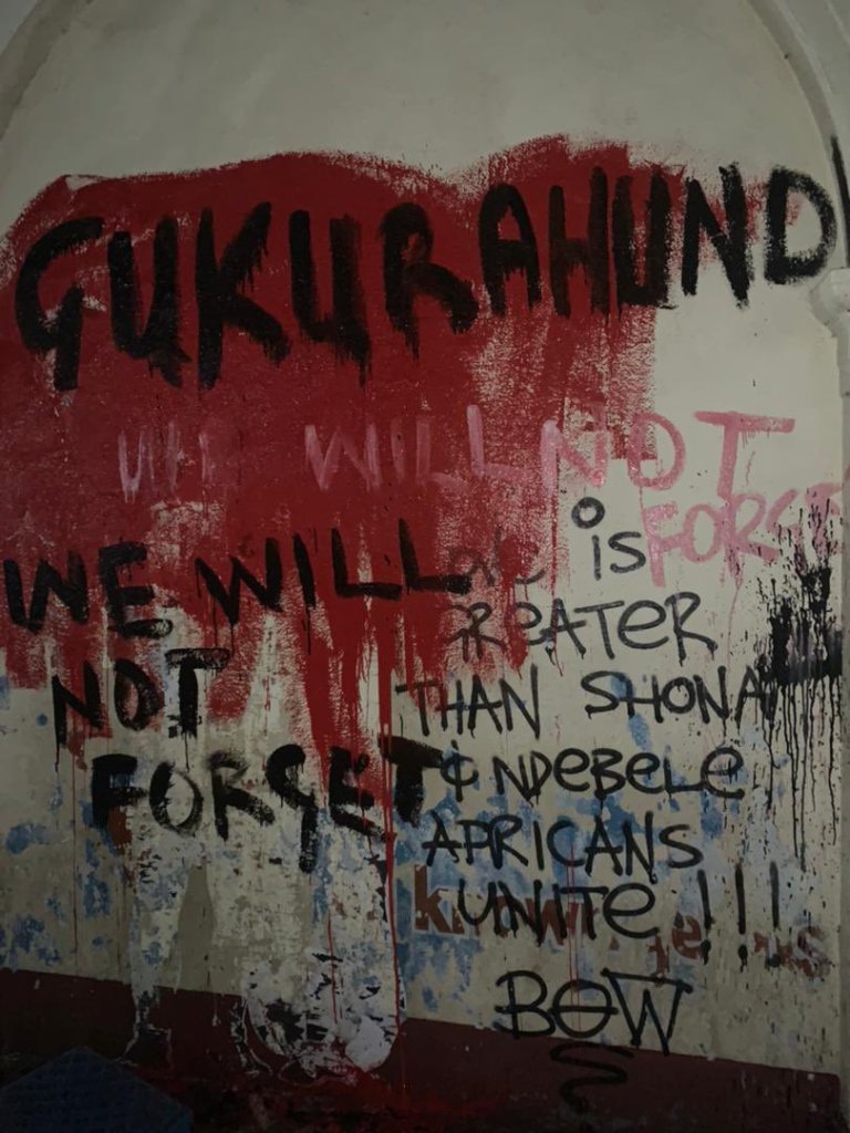 controversial mural that was painted on the wall of a Bulawayo City Council 