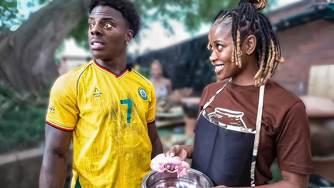 Chef Gracia Bvute showing IShowSpeed Bull Testicles for cow balls dish