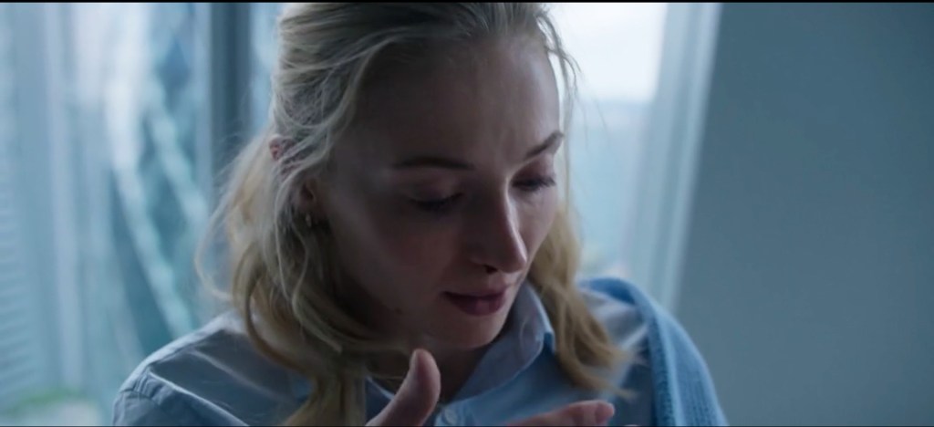 Zara Dunne with a nosebleed