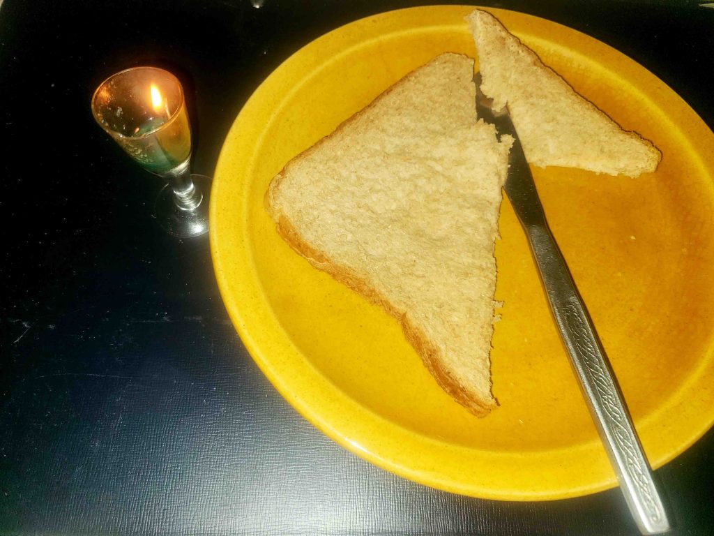 Bread on a plate